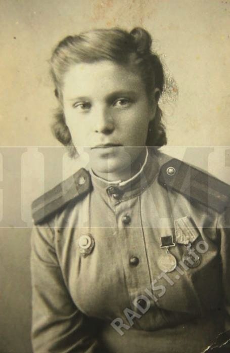 Зайкина-Осадчук Зинаида Тимофеевна, старший радист 88 отдельного морского полка связи. г. Турка (ныне – Львовская область, Украина), 10 октября 1944 г.